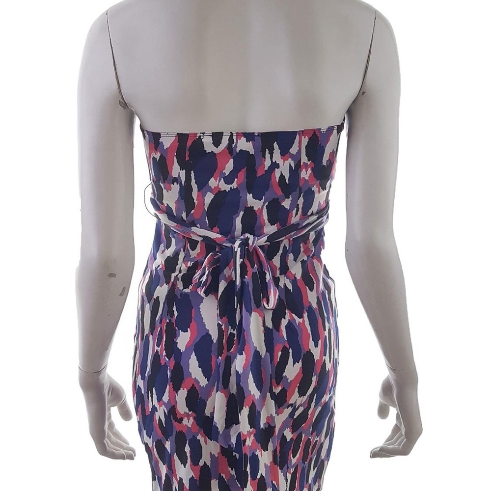 Guess Keyhole Halter Open Back Multicolor Purple … - image 5